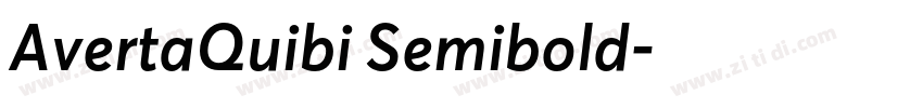 AvertaQuibi Semibold字体转换 AvertaQuibi Semibold字体转换